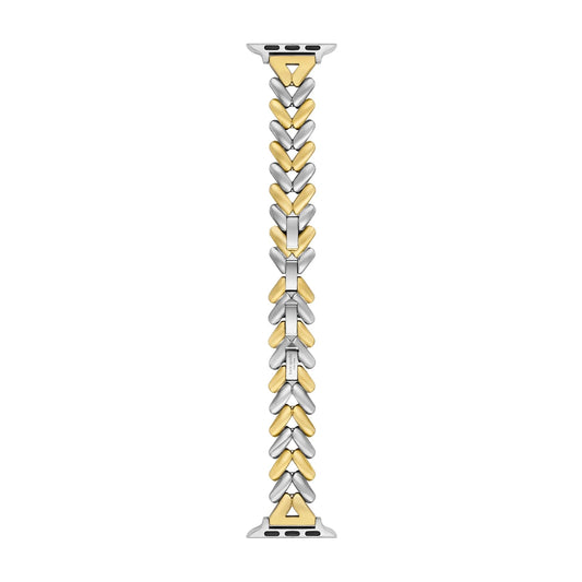 Kate Spade New York Correa para Apple Watch Kate Spade KSS0201E Apple Only de acero inoxidable en color dorado y plateado para dama