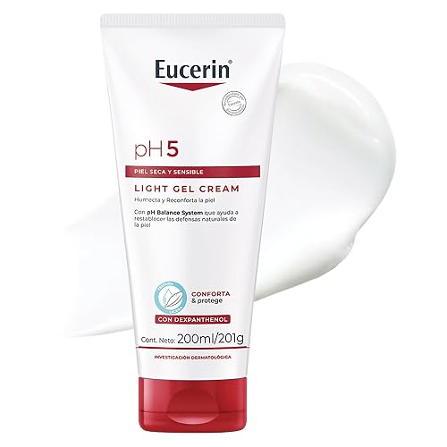 Eucerin Crema Corporal Ultra Ligera Ph5 (200 Ml) Enriquecida Con Dexpantenol, Rápida Absorción Sin Dejar Residuos Para Piel Seca Y Sensible