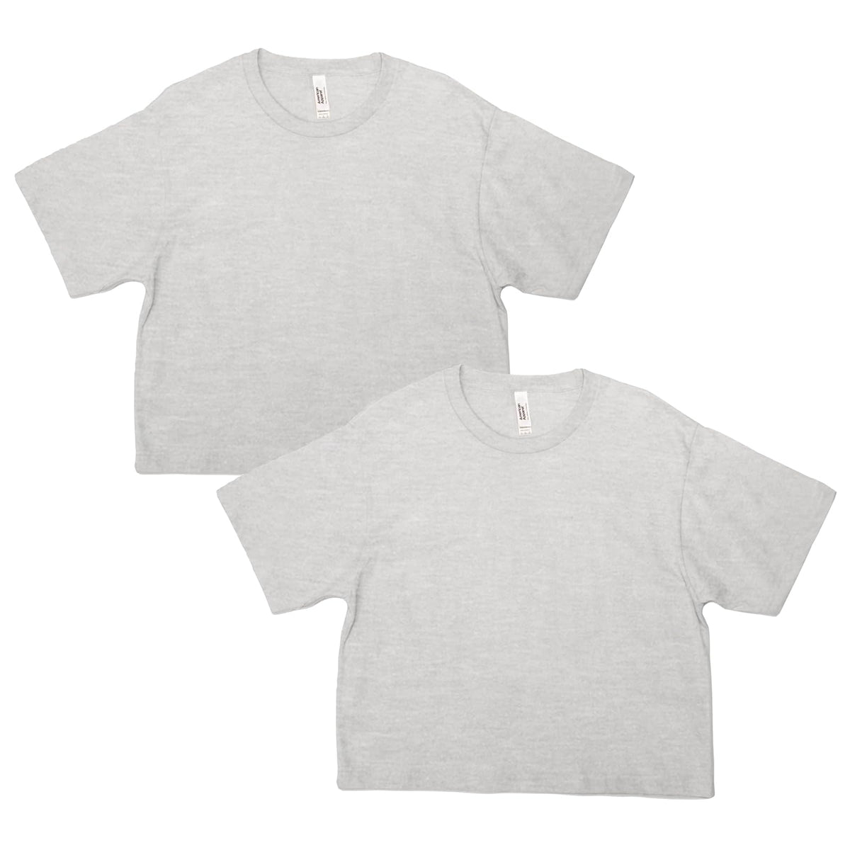 American Apparel Fine Jersey Boxy T-Shirt, Style G102, 2-Pack Camiseta Mujer