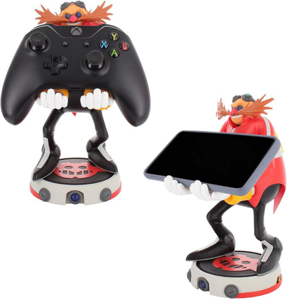 Exquisito Juego: Sonic The Hedgehog: Dr. Eggman - Driver Original y Soporte para teléfono, Soporte de Dispositivo Coleccionable, Figura Oficial