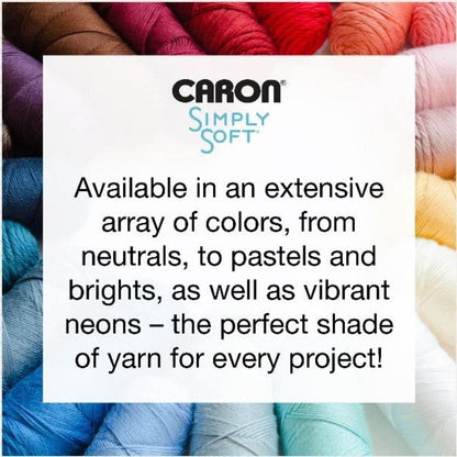 Caron Simply - Hilo gris emplumado suave - Paquete de 3 unidades de 170 g/6 oz - Acrílico - 4 Medianos (Worsted) - 315 yardas - Tejer/Crochet
