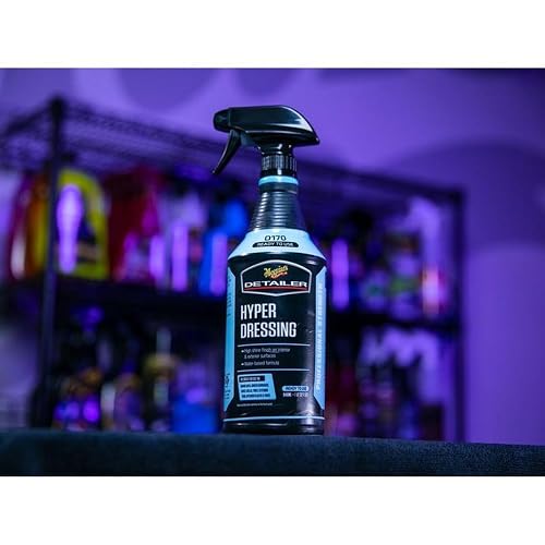 Meguiar's DRTU17032 Hyper Dressing, Abrillantador De Plásticos Interiores Y Exteriores, 946ml