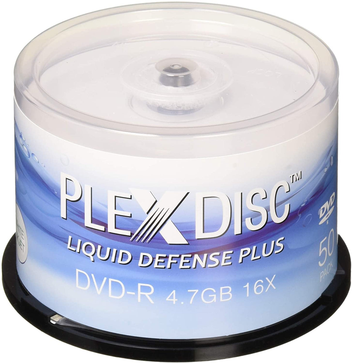 PlexDisc BLU-Ray Disc Double Layer Recordable Logo Parte Superior 10-Disc Spindle, DVD-R