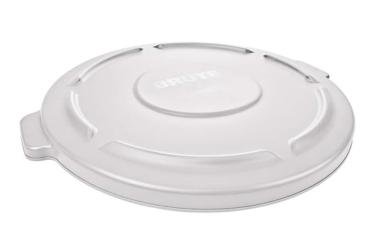Rubbermaid Commercial Products Brute - Contenedores y tapas de basura y reciclaje resistentes, Tapa, Blanco, 44 Gallon