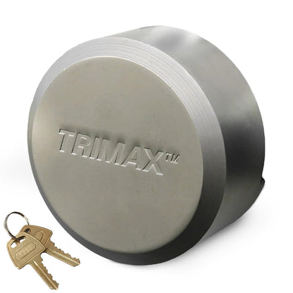 Trimax - Cerradura para puerta de remolque THPXL Hockey Puck con grillete interno, se puede volver a abrir