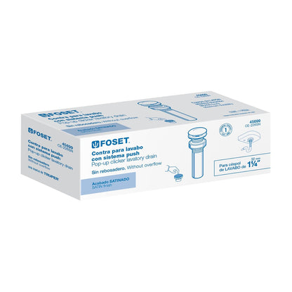 Foset CE-226SN Contra, sin rebosadero, hongo, satín