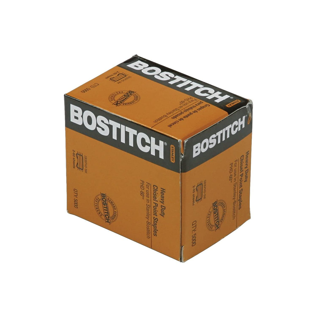 Bostitch Heavy Duty Premium Staples for PHD60 and PHD60R, 2-60 Sheets, 5,000 Per Box (SB35PHD-5M)