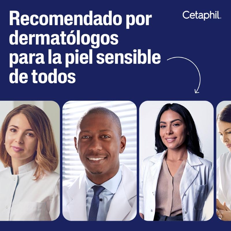 CETAPHIL Loción Limpiadora Piel Sensible 1 pz 473 ml Hidrata Mientras Limpia y Suaviza Recomendada por Dermatólogos para Piel Sensible