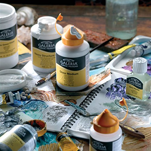 Winsor & Newton Galeria Acrylic Mediums Medium Brillante, Blanco, 250 ml
