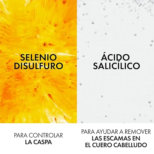 Vichy Dercos Shampoo Dermatológico Anti-Caspa Cabello Normal a Graso 390ml | Elimina 100% de Caspa Visible y su Reaparición, Reduce Comezón desde 1er Uso, con Ácido Salicílico y Selenio DS