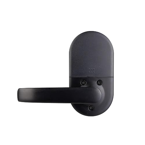 Yale Cerradura Inteligente Compact con Manija Biométrica Con Hub WiFi – Huella Dactilar, Código, Tarjeta, Llave y App – Color Negro – Compatible Puertas Madera y Metal
