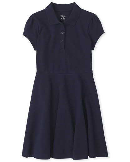 The Children's Place Vestido Polo de piqué para niña pequeña