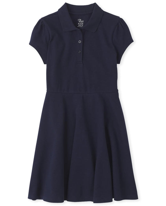The Children's Place Vestido Polo de piqué para niña pequeña