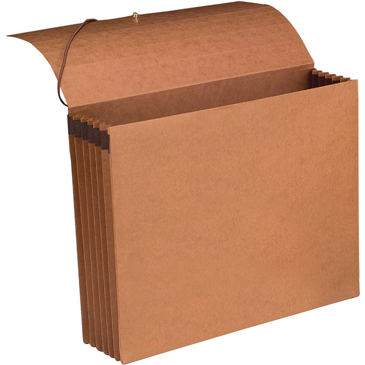 Smead Cartera 100% reciclada, expansión de 5-1/4 pulgadas, cierre de solapa y cordón, tamaño carta, cuerda roja, 10 por caja (71198)