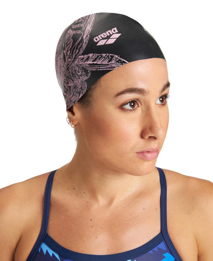 Arena Sirene Silicone Long Hair Swim Cap for Women