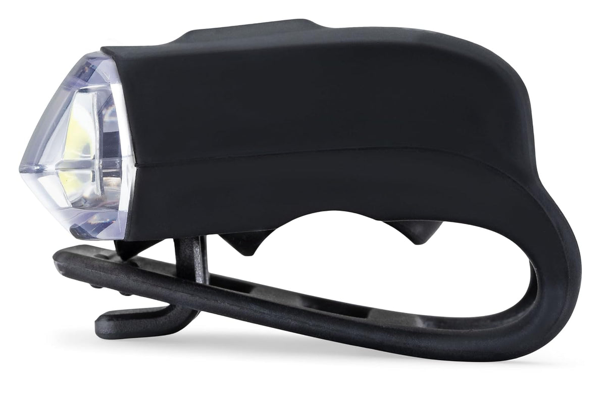 Schwinn - Juego de Luces LED para Bicicleta, Faros Delanteros Recargables por USB y luz Trasera Que Funciona con Pilas, con Correa de Silicona de Montaje sin Herramientas, Pieza de Bicicleta y