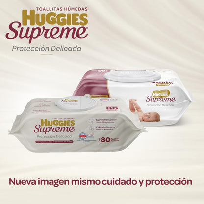 Huggies Supreme Protección Delicada, Toallitas Húmedas para Bebé, 960 Toallitas