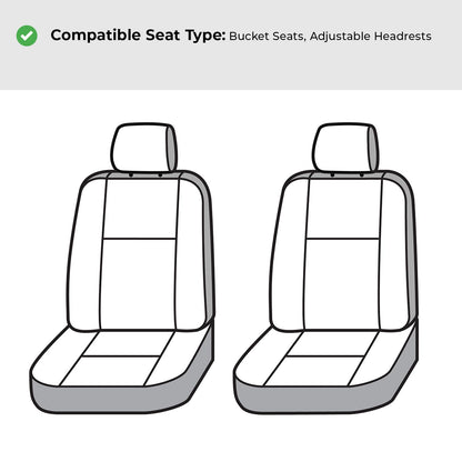 Covercraft Carhartt SeatSaver - Fundas de Asiento Personalizadas para Toyota Tacoma 2016-2023 | Asientos de cubeta de Primera Fila, Grava de Tela de Pato