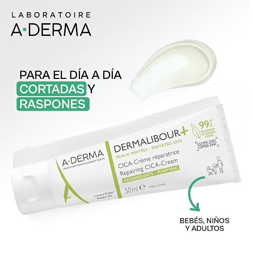 A-DERMA Dermalibour+ Cica Crema Corporal Reparadora Piel Irritada, 50 ml