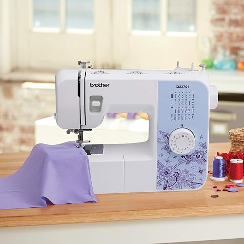 Brother Máquina de coser, XM2701, máquina ligera con 27 puntadas, 6 pies de costura incluidos