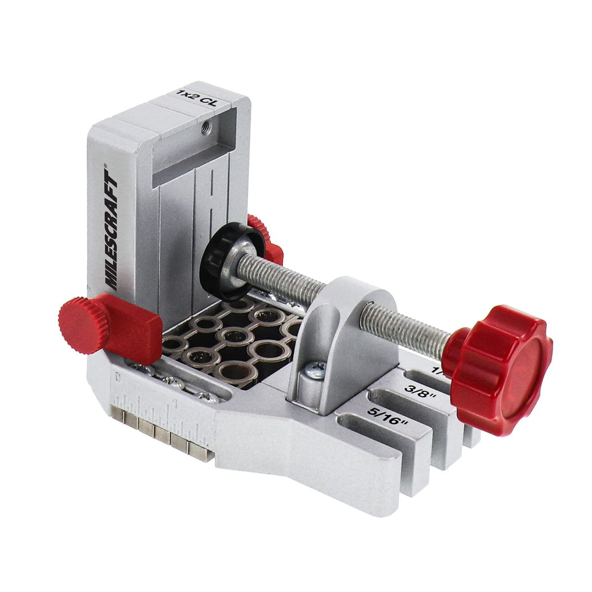 Milescraft 1334 Joint Master – Plantilla de aluminio autosujetante Crea juntas de bordes, esquinas y superficies. Incluye espaciadores de centrado. Para pasadores de clavija de 1/4", 5/16" y 3/8"