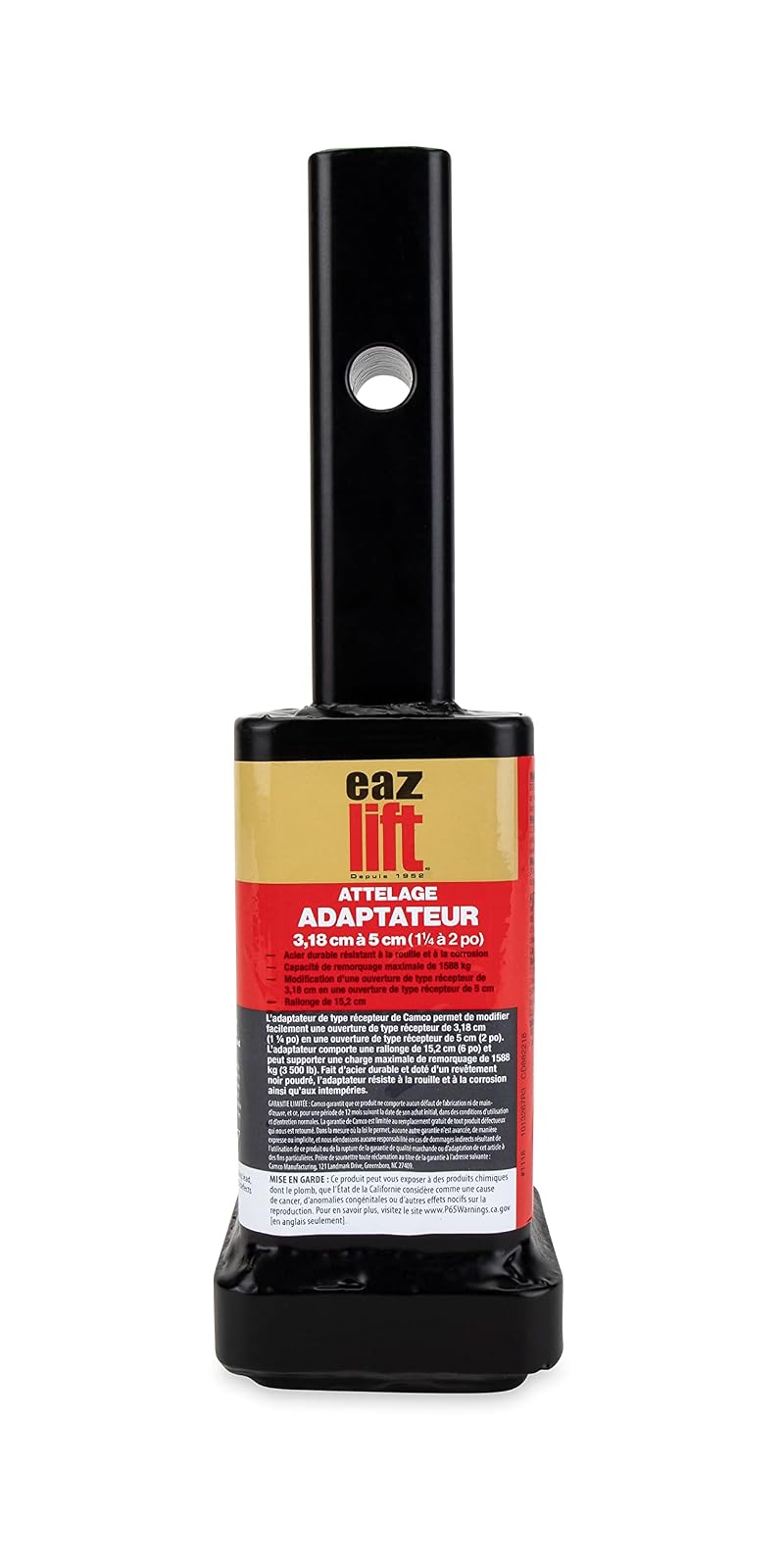 Adaptador Receptor de Enganche Eaz-Lift de 1 ¼" a Un Receptor de 2 Pulgadas