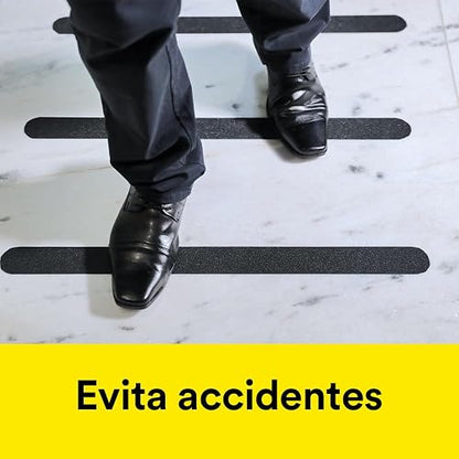 SAFETY-WALK 3M Cinta Antiderrapante Negra 1 rollo de 25.4mm x 4.57m | Ideal para zonas de alto tráfico, Uso general, Interior y exterior, Fácil de usar, cortar y colocar, Resistente