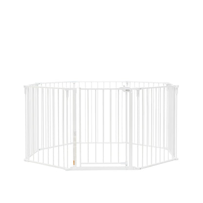 Regalo 192-Inch Super Wide ajustable Baby Gate and Play Yard, 4 en 1, kit de bonificación, incluye 4 paquetes de soportes de pared