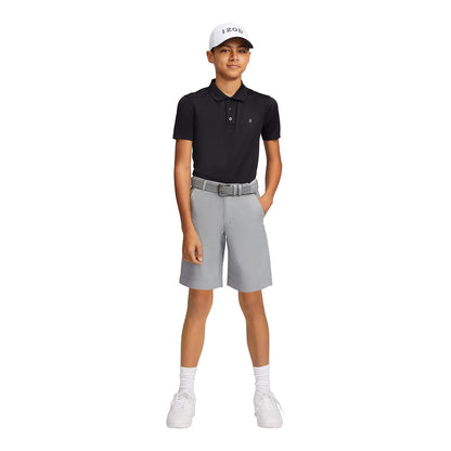 Izod Performance Golf Swingflex - Pantalón Corto elástico de Ajuste Recto Pantalones de Golf para Niños