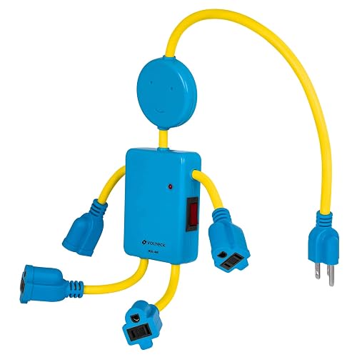 Volteck MUL-4NI, Multicontacto de niño, 4 entradas, 16 AWG