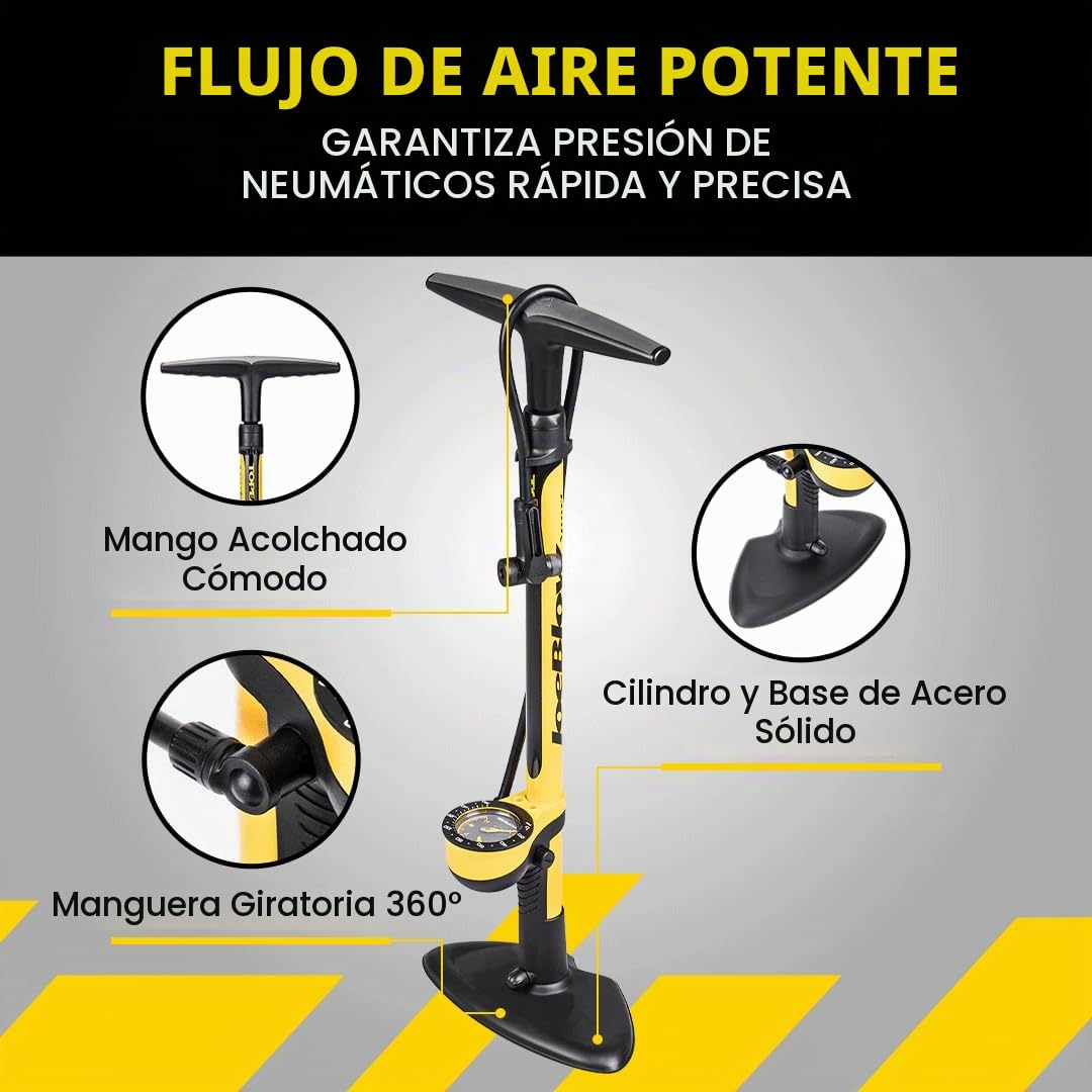 Topeak Joe Blow Sport III Bomba de Piso de Alta presión