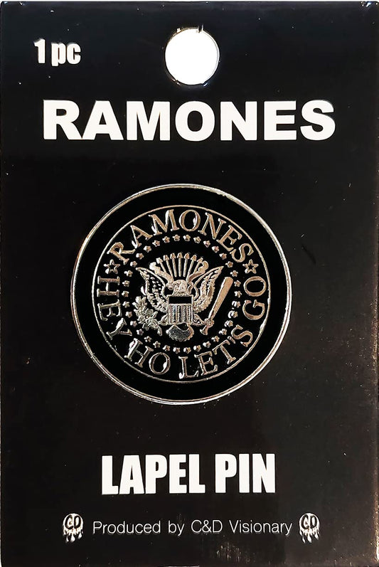C&D Visionary Ramones Hey Ho Pin de Solapa de Metal Negro Plateado