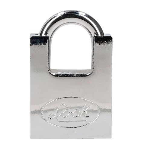 Lock L22A40DCSB Candado de Acero Antipalanca, Llave de Discos, Cromo Satinado, 40 mm