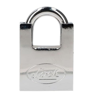 Lock L22A40DCSB Candado de Acero Antipalanca, Llave de Discos, Cromo Satinado, 40 mm