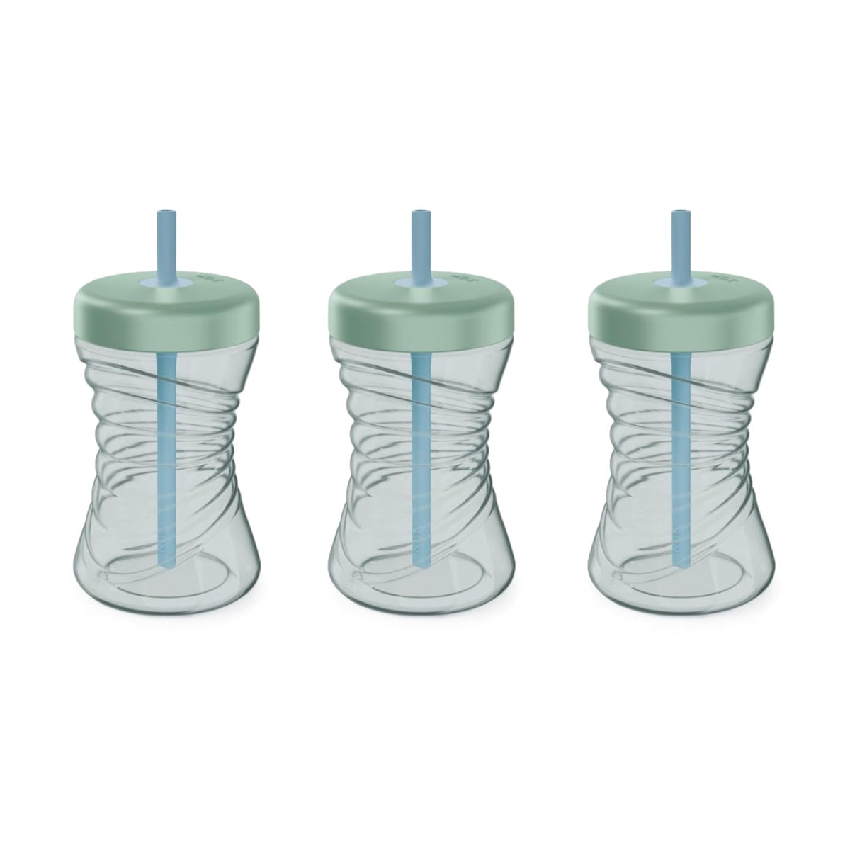 NUK First Choice Fun Grips - Taza de popote, 10 onzas, paquete de 3