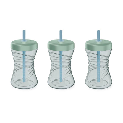 NUK First Choice Fun Grips - Taza de popote, 10 onzas, paquete de 3