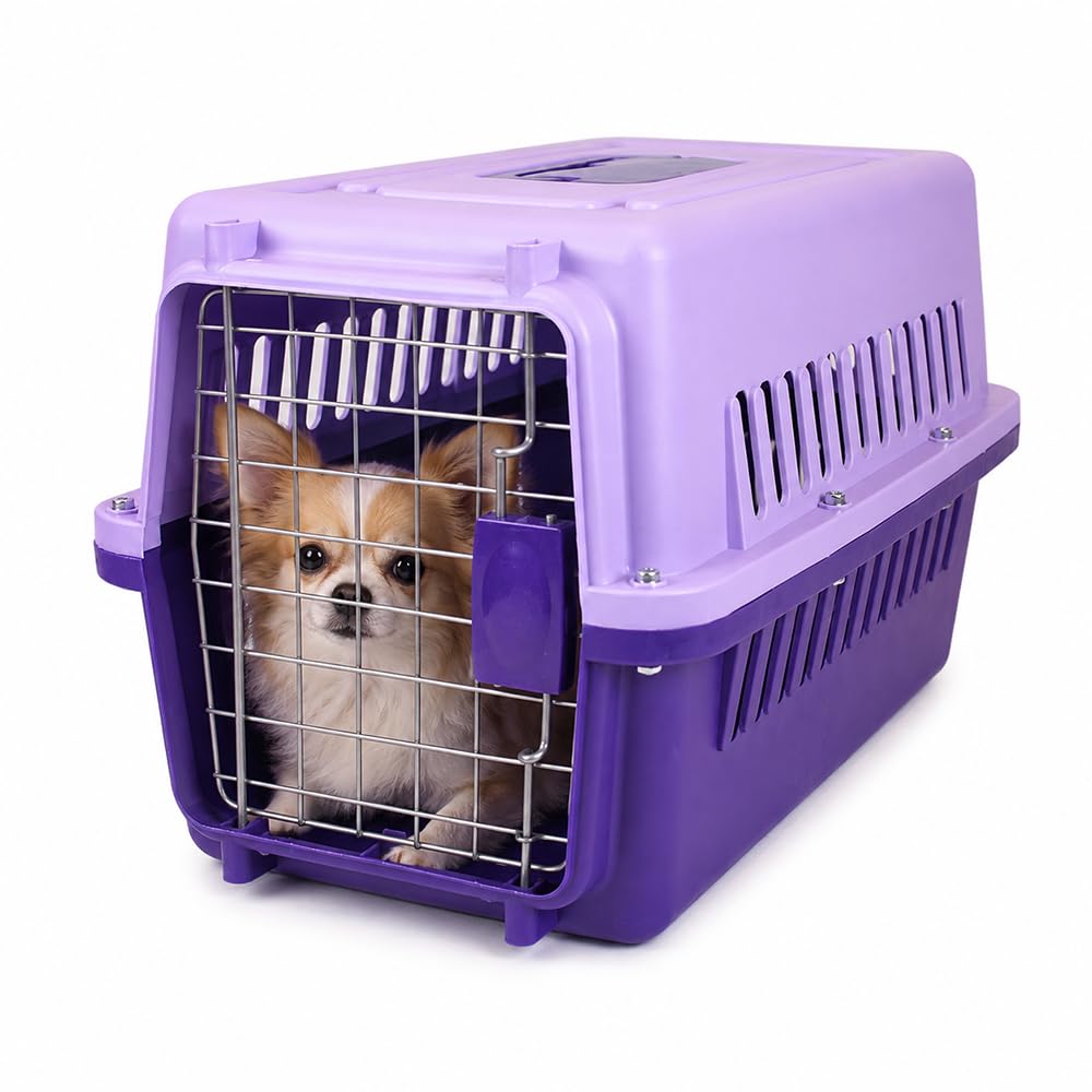 Fancy Pets Transportadora para Perros Gallery Chica - MORADO