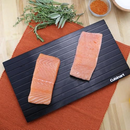 Cuisinart Tabla para Descongelar Alimentos Aluminio Antiadherente | Tabla de aluminio de alta conductividad para descongelar rápido sin electricidad, conservando sabor y textura