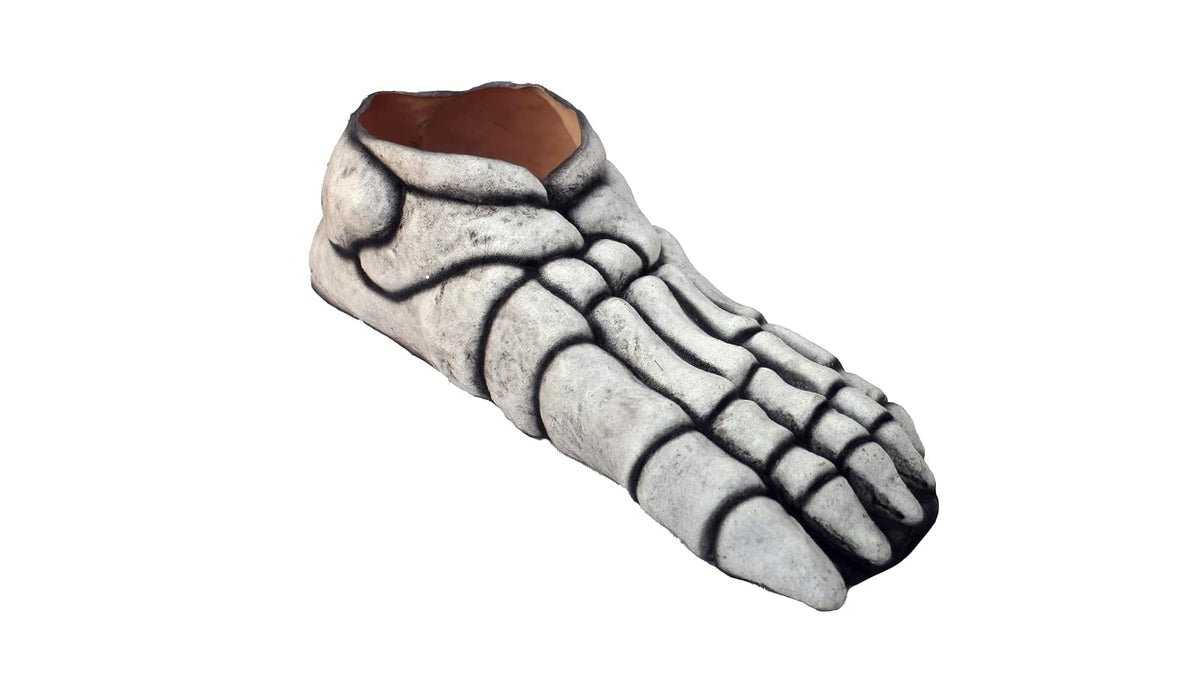 Ghoulish Prodcutions Skeleton Feet (White) Accesorio de Pies de Esqueleto, Complemento para Zapatos para Disfraz de Calaca Divertido Ideal para Halloween y Día de Muertos