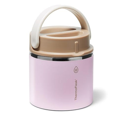 Thermoflask - Tarro de comida con aislamiento de doble pared de 20 onzas, piedra arenisca rubor