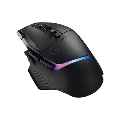 Logitech G502 X Plus Lightspeed Mouse Óptico Inalámbrico RGB para Gaming - Interruptores híbridos LIGHTFORCE, LIGHTSYNC RGB, Sensor Gaming Hero 25K, Compatible con PC - macOS/Windows - Negro
