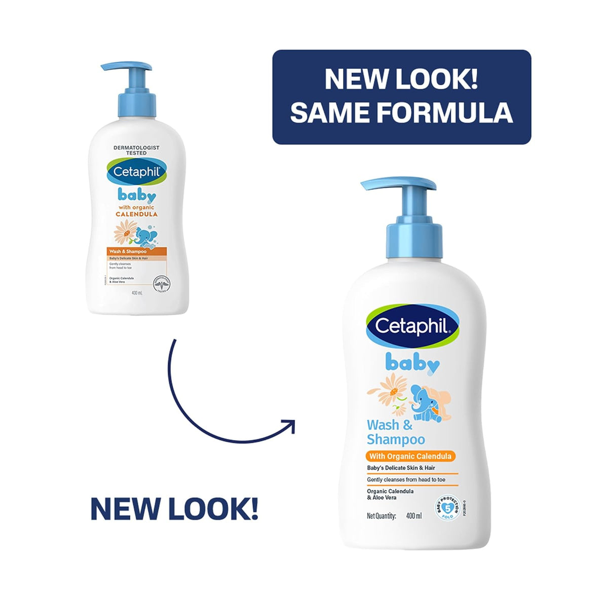 Cetaphil Baby Wash & Shampoo con caléndula orgánica