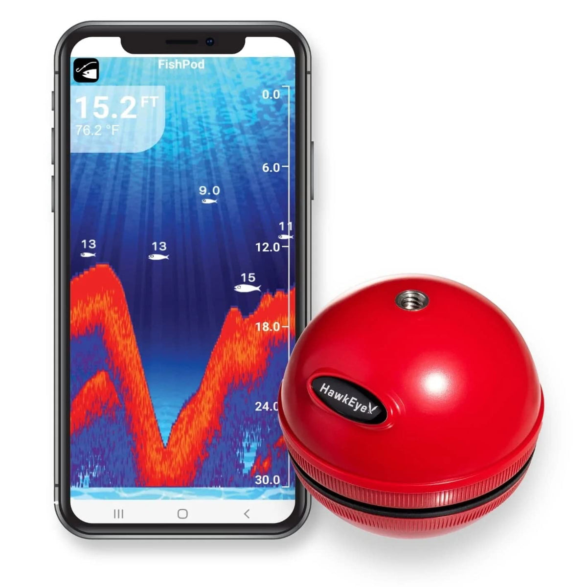 HawkEye FishPod® 5X - Buscador de Peces Bluetooth