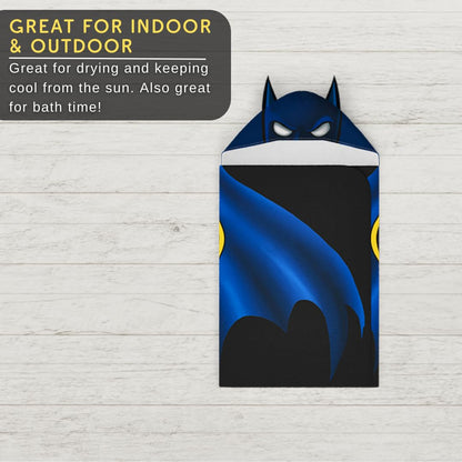 Batman DC Comics - Toalla de Toalla de Rizo de algodón Suave súper Suave para baño/Piscina/Playa, 24 x 50 Pulgadas, (Producto Oficial de Licencia) por Franco