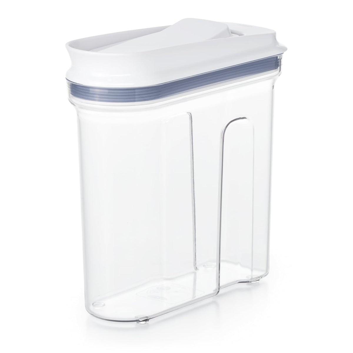 Oxo 11247400 11247400 mlNYK Mini All Purpose Dispenser, 1.1 litros, Blanco | Sello de una sola prensa, boquilla de fácil verter, dos juntas de silicona, tapa abierta, ideal para frijoles, granola