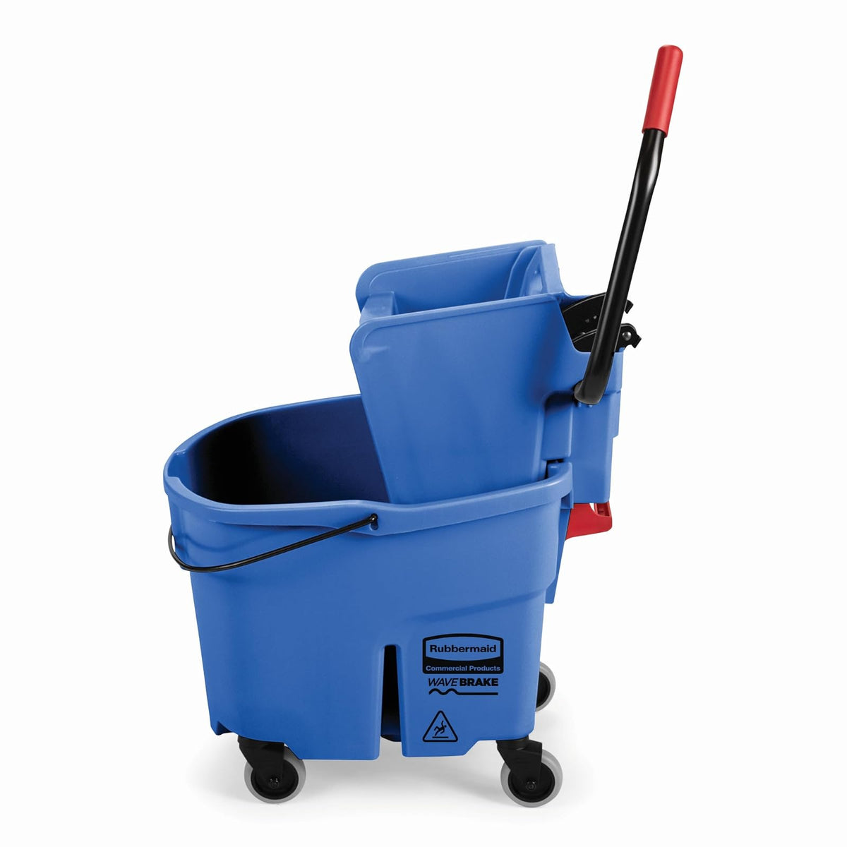 Rubbermaid Wavebrake Mop Bucket/Wringer System - 35-Quart Capacity - Side Wringer