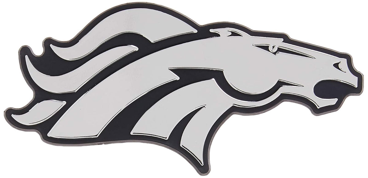 Rico Industries Emblema Moldeado para Auto NFL - Denver Broncos