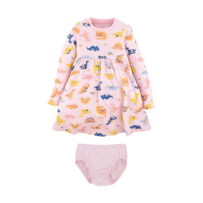 Baby Creysi Clásico Manga Larga para Niñas - Rosado - 6 Meses
