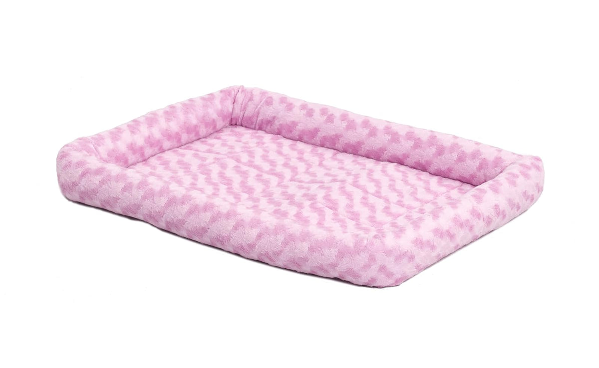 MidWest Cama para Perro o Gato con Refuerzo Acolchado - Rosado Blush - 24 pulgadas