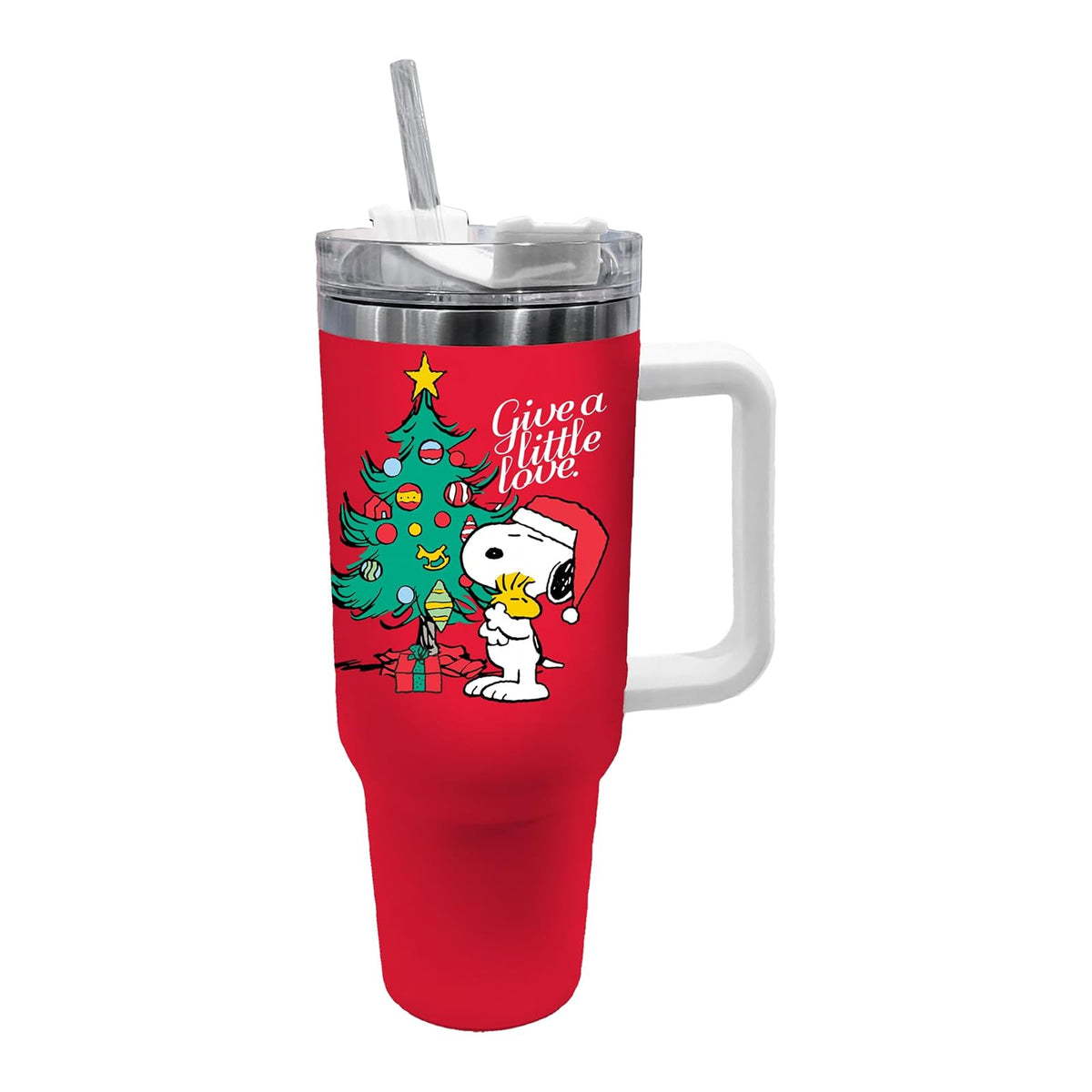 Spoontiques Taza de Viaje Superman Legacy Acero Inoxidable 40 oz - Peanuts Snoopy Navidad - 40 Ounces (1182.9ml)